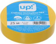 Изолента UP! (Underprice) 0,13х19 мм 25 м желтая ПВХ RLUT-0,13X19mmX25M-yellow