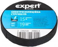 Ізострічка Expert Power 19 мм 15 м чорна бавовна EPUT-19mmX15M