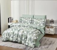 Комплект постельного белья L1888 евро зеленый/мульти Word of Dream