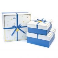 Коробка подарочная синяя 14,5х14,5х7,5 см JKK-101-1