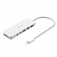 Мультипортова док-станція J5Create USB-C 6-в-1 white (JCD373EW-N)