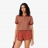 Поло Lacoste Slim Fit Monogram DF3364GTI р.34 бордовий