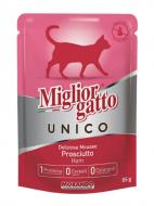 Корм Morando MigliorGatto Unico only Ham для кошек, с прошутто 85 г