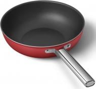 Сковорода wok 30 см Retro Style 50 (CKFW3001RDM) красная Smeg