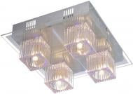 Люстра стельова Crystal Lux 4xG9 сірий Box/PL4