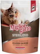 Корм Morando MigliorGatto Sterilized with Salmon для стерилизованных кошек, с лососем 400 г