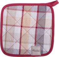Прихватка Scotland Brown клітинка 20x20 см бордовий La Nuit Прихватка Scotland Brown клітинка 20x20 см бордовий La Nuit