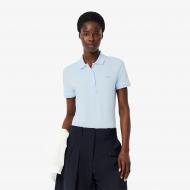 Поло Lacoste L.12.D Slim Fit Stretch Mini Piqué PF5462T01 р.40 голубой