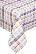 Скатерть Scotland Green коричневая клетка 120x136 см коричневый La Nuit