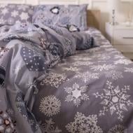 Простынь Бязь 17-0655 Snowflake 220x240 см серый MirSon