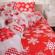 Простынь Бязь 17-0656 Gingerbread 110x160 см красный MirSon