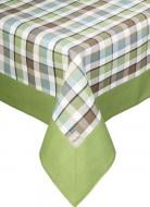 Скатерть Scotland Green с кантом клетка зеленая 140x180 см зеленый La Nuit
