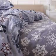 Простынь Ranforce Elite 17-0655 Snowflake 220x240 см серый MirSon