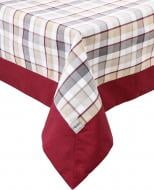 Скатертина Scotland Brown з кантом клітинка 140x180 см коричневий La Nuit