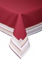 Скатертина Scotland Brown з кантом 140x180 см бордовий La Nuit