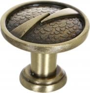 Мебельная ручка кнопка Kerron RK-026 BA античная бронза