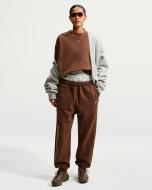 Брюки W NK STDO FLC MW HR OS CFF PNT IM8074-259 р. S коричневый