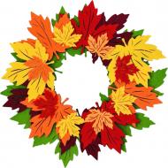 Декор из фетра Венок Аплі Краплі