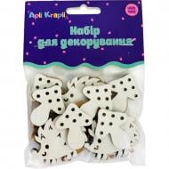 Декор из МДФ «Ежик + грибочек» белый Аплі Краплі Декор из МДФ «Ежик + грибочек» белый Аплі Краплі