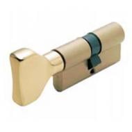 Цилиндр ISEO R6 45x45 ключ-вороток 90 мм полированная латунь