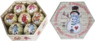 Набор игрушек Снеговики и ноты d75 мм 7 шт./уп.