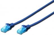 Патч-корд Digitus DK - 1512 - 005/B Cat 5e / RJ45 / 26AWG 0,5 м синій