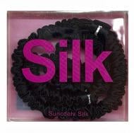 Набор резинок NYU.NYU Silk Scrunchies Black 2 шт.
