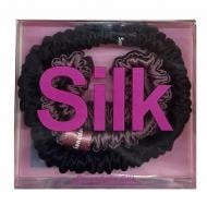 Набор резинок NYU.NYU Silk Scrunchies Dark Violet 2 шт.
