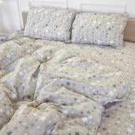 Комплект постельного белья Бязь 17-0660 Gray sky 220х240 см серый MirSon