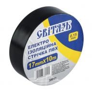 Изолента СВІТЯЗЬ черная ПВХ 116913