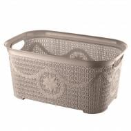 Корзина для белья ASUDE PLASTIK 12 л коричневый