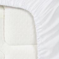 Простынь на резинке ПБР-63 80x190 см белый ЛінТекс