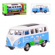 Автомодель Автопром 1:38 Автобус Volkswagen T1 синий 4333 Автомодель Автопром 1:38 Автобус Volkswagen T1 синий 4333