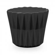 Кашпо керамічне Santino Geometric фігурний 1,5 л антрацит (O-34-12-J-39-00)