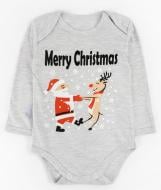 Боди детское унисекс Dexter`s Merry Christmas р.86 серый d104снт-ср