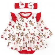 Боди для девочек для девочки Dexter`s Christmas reindeer р.74 белый 332113