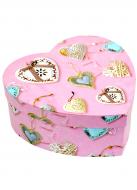 Коробка подарункова у вигляді серця підвіски 17,3х17,3х8 см