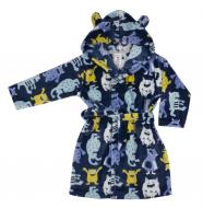 Халат для хлопчика Luna Kids Монстри р.122-128 синій