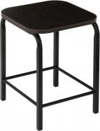 Табурет на металлокаркасе темно-коричневый / черный