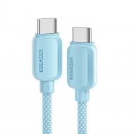 Кабель Essager Breeze USB Cable Type C to Type C 100W 1 м голубой (EXCTT1-WL03-P)