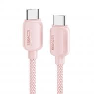 Кабель Essager Breeze USB Cable Type C to Type C 100W 1 м розовый (EXCTT1-WL04-P)