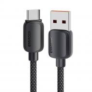 Кабель Essager Breeze USB Cable USB-A to Type C 100W 1 м черный (EXC7A-WL01-P)
