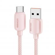 Кабель Essager Breeze USB Cable USB-A to Type C 100W 1 м розовый (EXC7A-WL04-P)