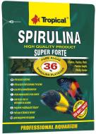 Корм Tropical сухой для аквариумных рыб в хлопьях Super Spirulina Forte 12 г (для травоядных рыб) 70311