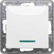 Выключатель одноклавишный LXL Tesla TLXL3601A с подсветкой белый 3601A white