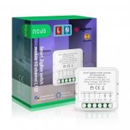 Розумний вимикач канальний Nous 1/2 ZigBee L13Z білий