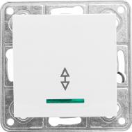 Выключатель проходной одноклавишный LXL Tesla TLXL3605A с подсветкой белый 3605A white
