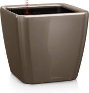 Кашпо Lechuza Quadro Premium 16165 фигурный 17 л серо-коричневый