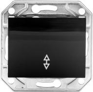 Переключатель проходной одноклавишный LXL Oscar TL1102A без подсветки черный TL1102A BLACK Переключатель проходной одноклавишный LXL Oscar TL1102A без подсветки черный TL1102A BLACK