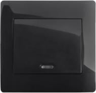Выключатель одноклавишный LXL Oscar TL1101BA с подсветкой черный TL1101BA BLACK Выключатель одноклавишный LXL Oscar TL1101BA с подсветкой черный TL1101BA BLACK